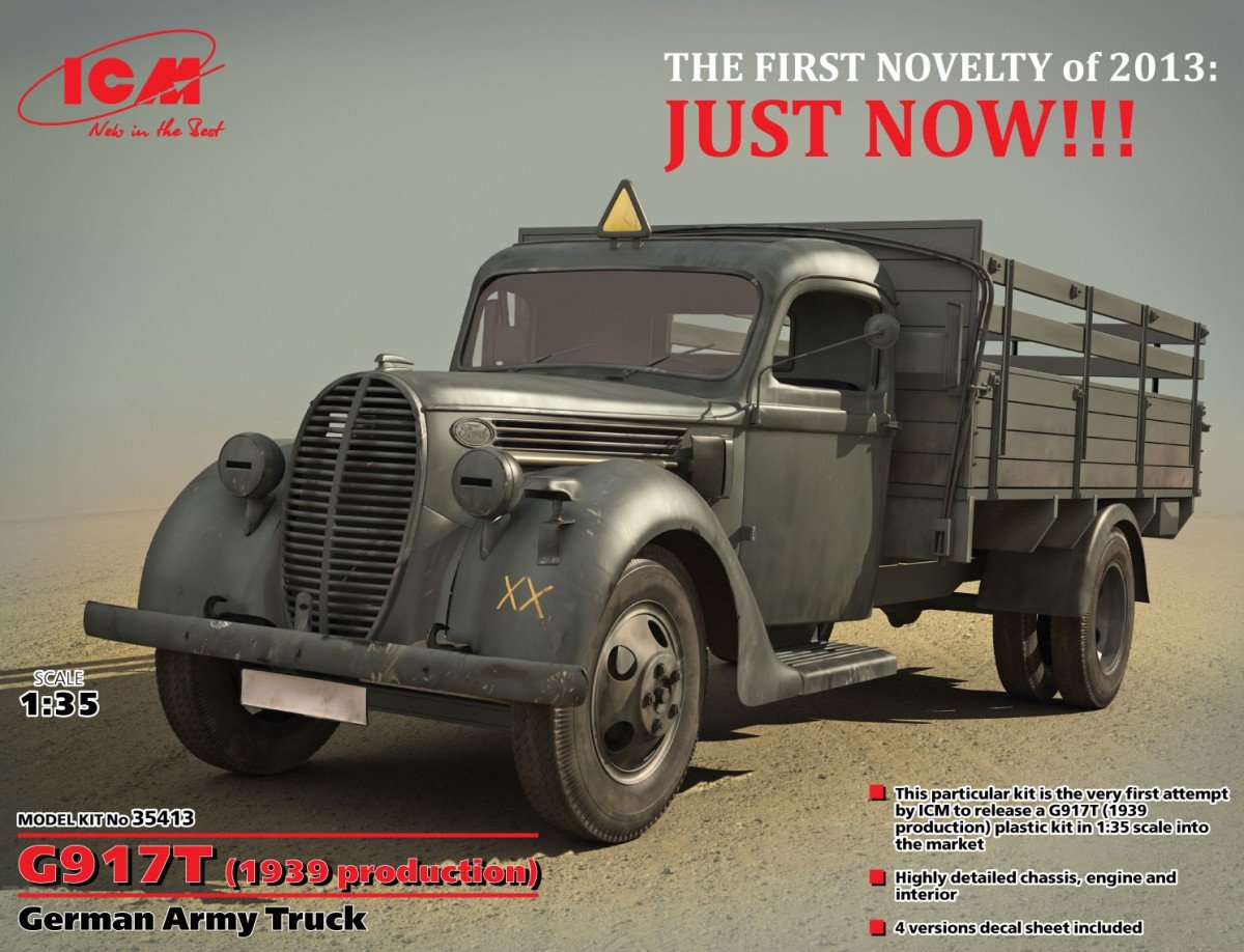 ICM 35413 G917T (production de 1939) Camion de l'armée allemande (1/35)