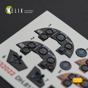 KELIK K32022 DH.81A Tiger Moth - Décalcomanies 3D pour l&amp;#39;intérieur avec pièces imprimées en 3D pour kit ICM 1/32 – image 5