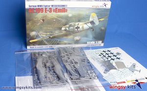 Maquette Wingsy D5-08 Chasseur allemand de la Seconde Guerre mondiale MESSERSCHMITT Bf 109 E-3 1/48 – Bild 2