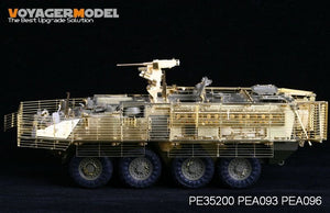 Maquette Voyager PE35200 Stryker M1126 avec blindage à lames (pour AFV35126) : comprend le blindage à lames, le blindage spatial et le cache de suspension (échelle 1/35). – Bild 2