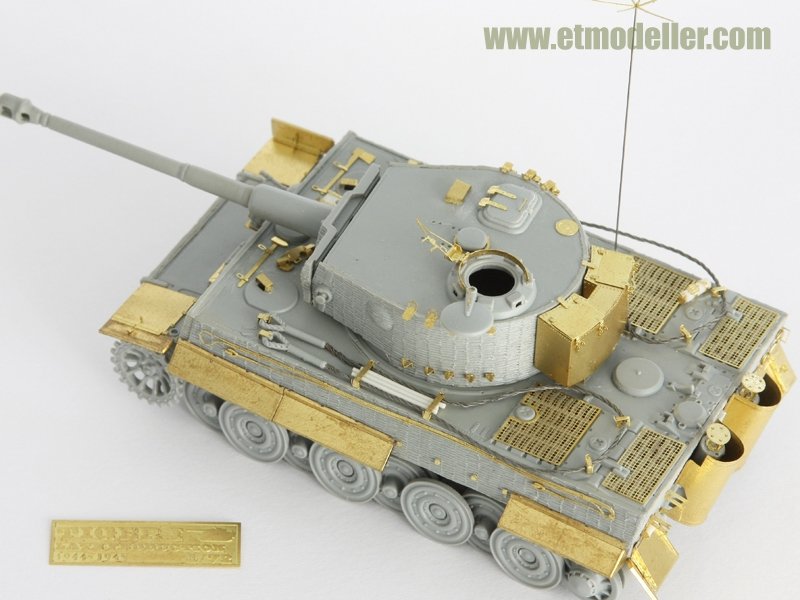 Maquette ET Model E72-003 Tigre I allemand de la Seconde Guerre mondiale, production tardive, pour kit DRAGON au 1/72 – image 2