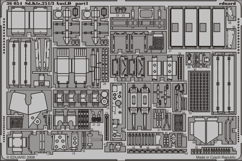 Edouard 36054 Sd. Kfz.251/3 Ausf. D 1/35 AFV Club – immagine 2