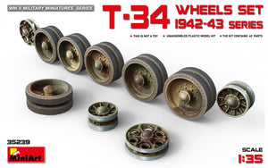 MiniArt 35239 Jeu de roues T-34. Série 1942-43