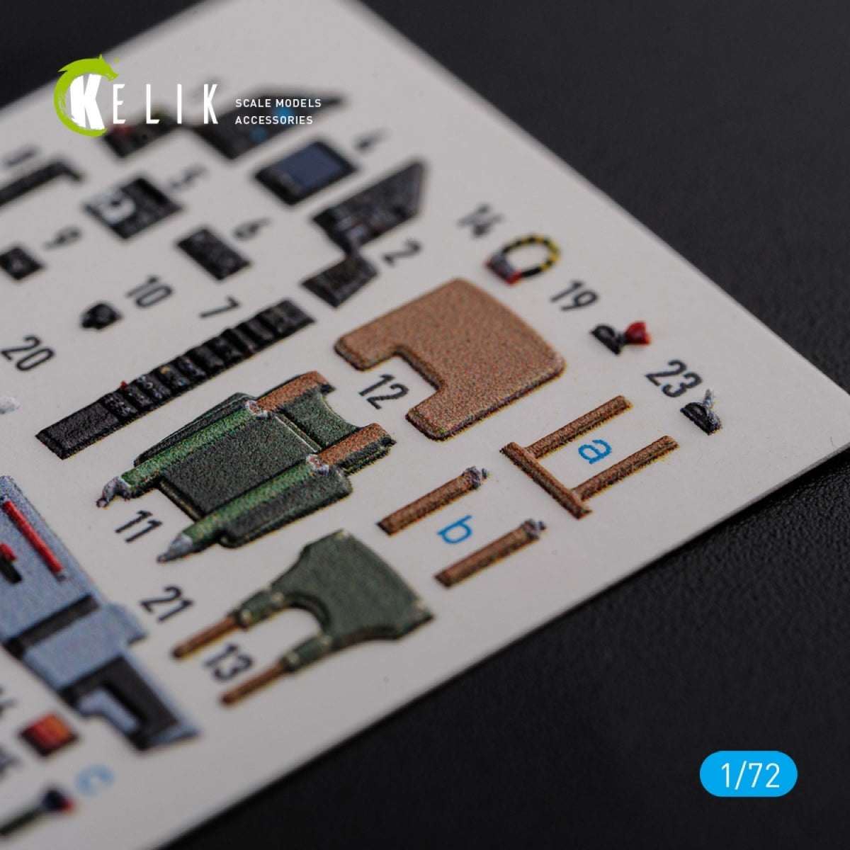 KELIK K72119 Mirage 2000C stickers 3D intérieur pour modèle Svit kit 1/72 – image 5