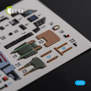 KELIK K72119 Mirage 2000C stickers 3D intérieur pour modèle Svit kit 1/72 – image 5