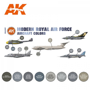 AK Interactive AK11755 COULEURS MODERNES DES AVIONS DE LA ROYAL AIR FORCE 8 x 17 ml – image 2