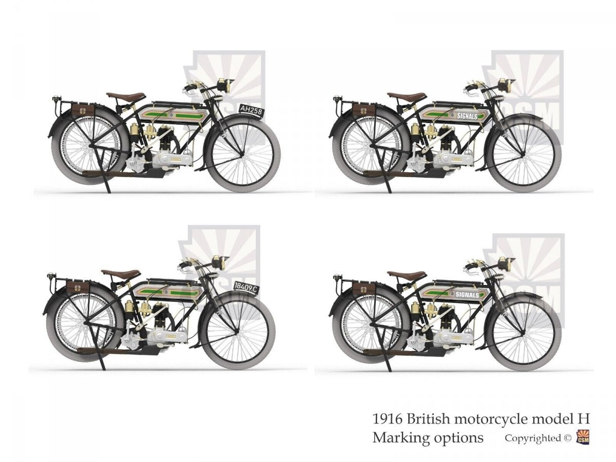 Copper State Models B32-001 Modèle réduit de moto britannique H à l&amp;#39;échelle 1/32 – image 6