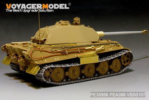 Maquette Voyager PE35956 Char King Tiger allemand de la Seconde Guerre mondiale (tourelle Porsche) pour MENG TS-037 au 1/35 – Bild 4