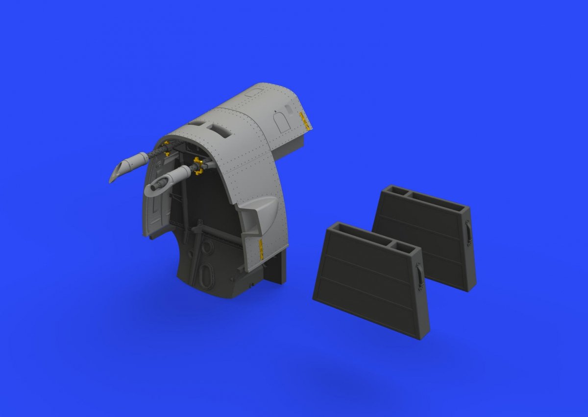 Canons de fuselage du Bf 109E Eduard 648473 EDUARD 1/48