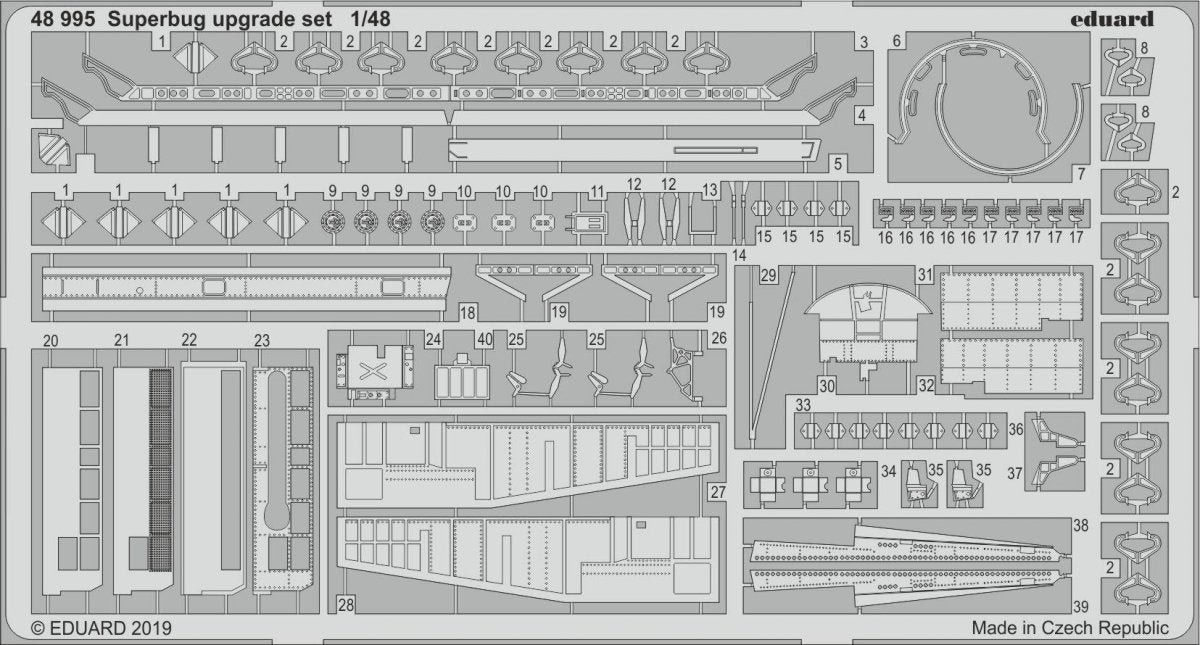 Kit d&amp;#39;amélioration Superbug Eduard 48995 EDUARD 1/48