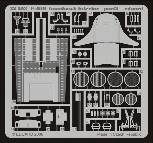 Intérieur du P-40B Eduard 32553 au 1/32 TRUMPETER – image 2