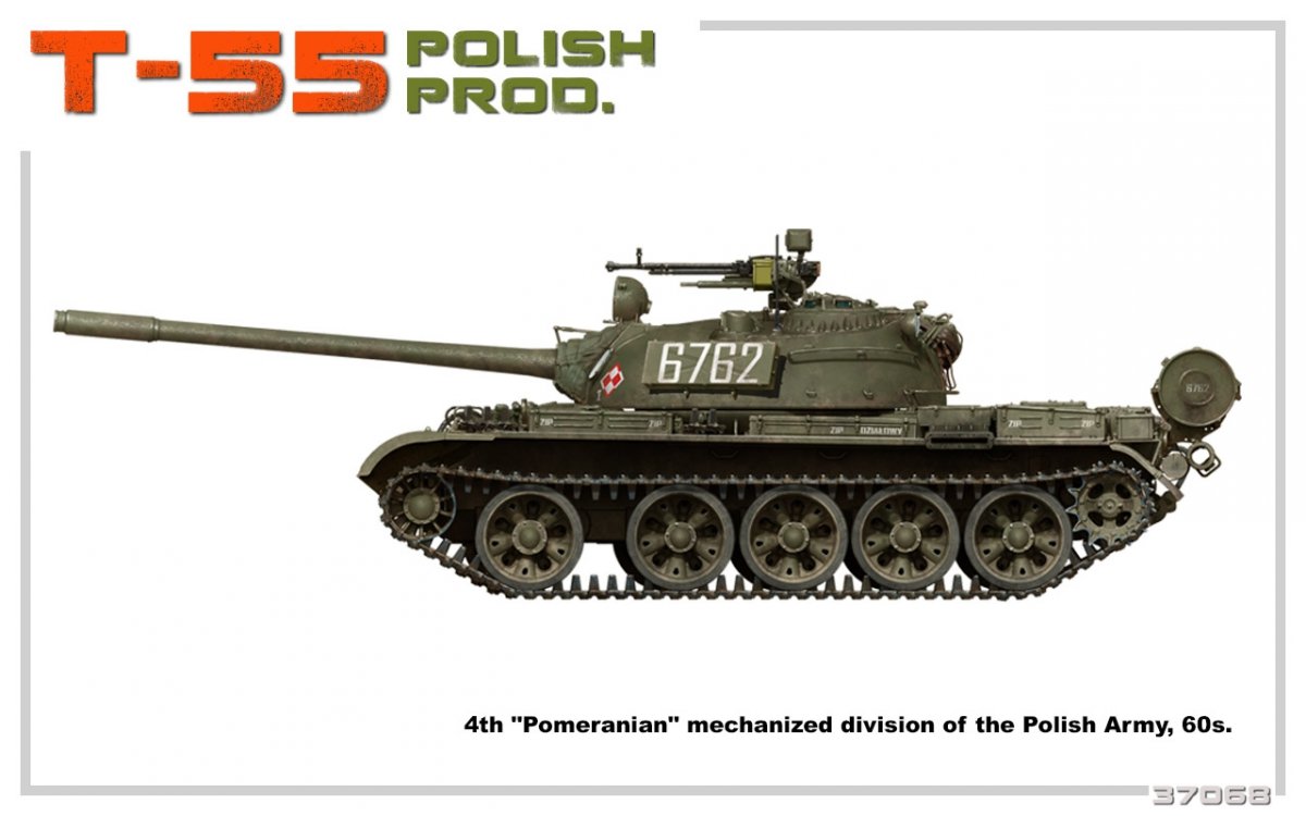 MiniArt 37068 T-55 PRODUCTION POLONAISE 1/35 – immagine 3