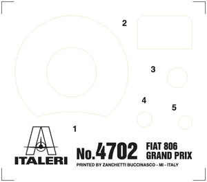 Italeri 4702 FIAT 806 GRAND PRIX 1/12 – immagine 25