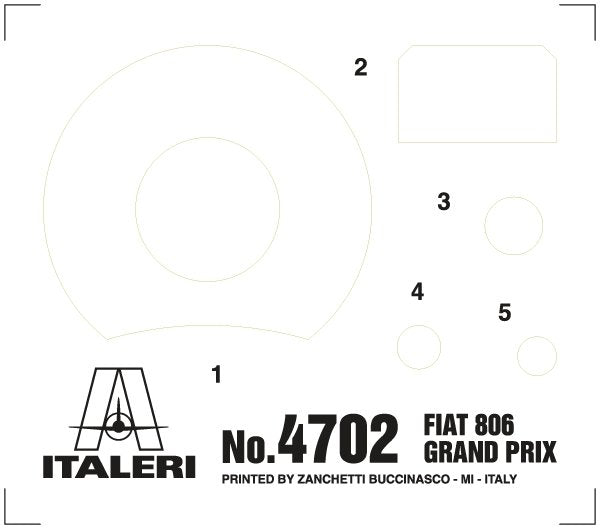 Italeri 4702 FIAT 806 GRAND PRIX 1/12 – immagine 25