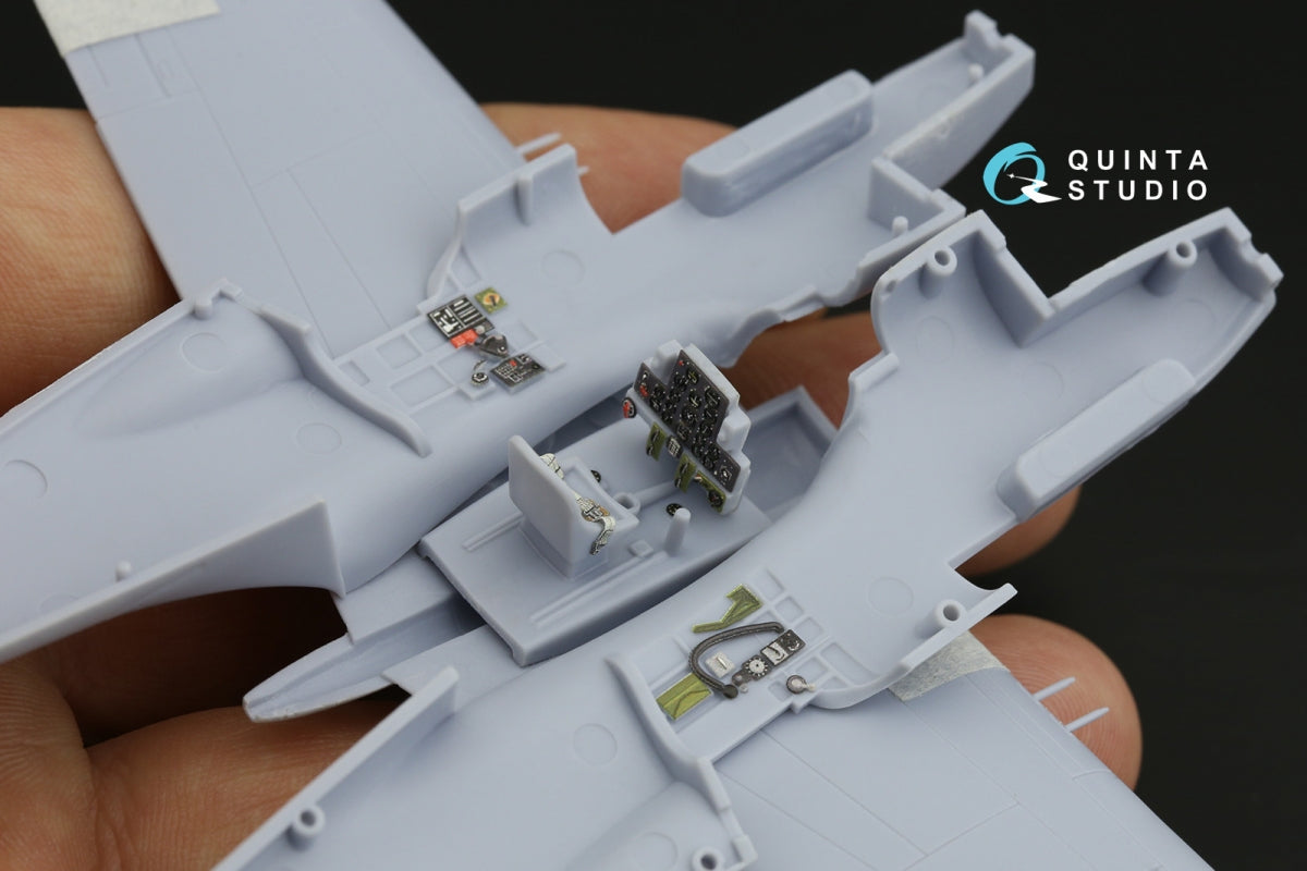 Intérieur coloré imprimé en 3D sur papier décalcomanie Quinta Studio QD72133 P-40B (Airfix) 1/72 – imagen 9