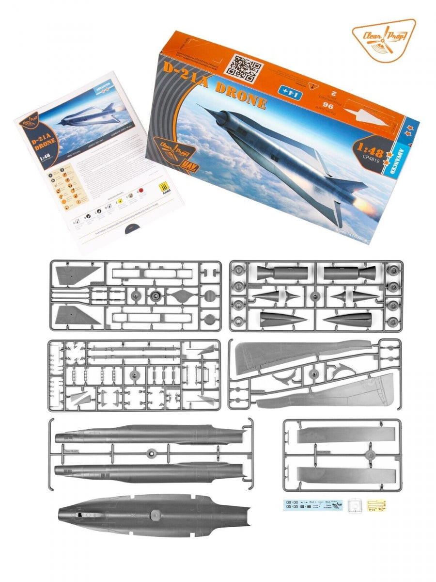 Clear Prop! CP4819 D-21A Drone ADVANCED KIT 1/48 – zdjęcie 2