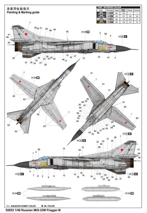 Trumpeter 02853 MiG-23M Flogger-B russe (1/48) – Bild 3