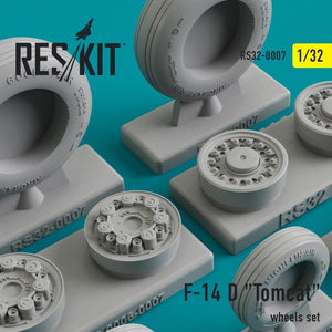 Roues en résine RESKIT RS32-0007 F-14 (D) « Tomcat » 1/32