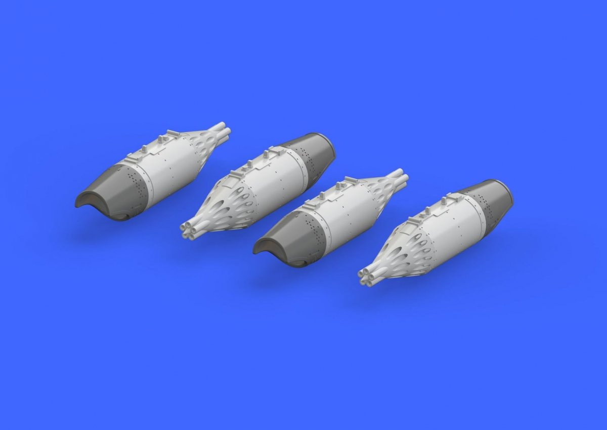 Eduard 672140 Pods de fusée UB-32A-24 pour Mi-24 EDUARD, ZVEZDA 1/72 