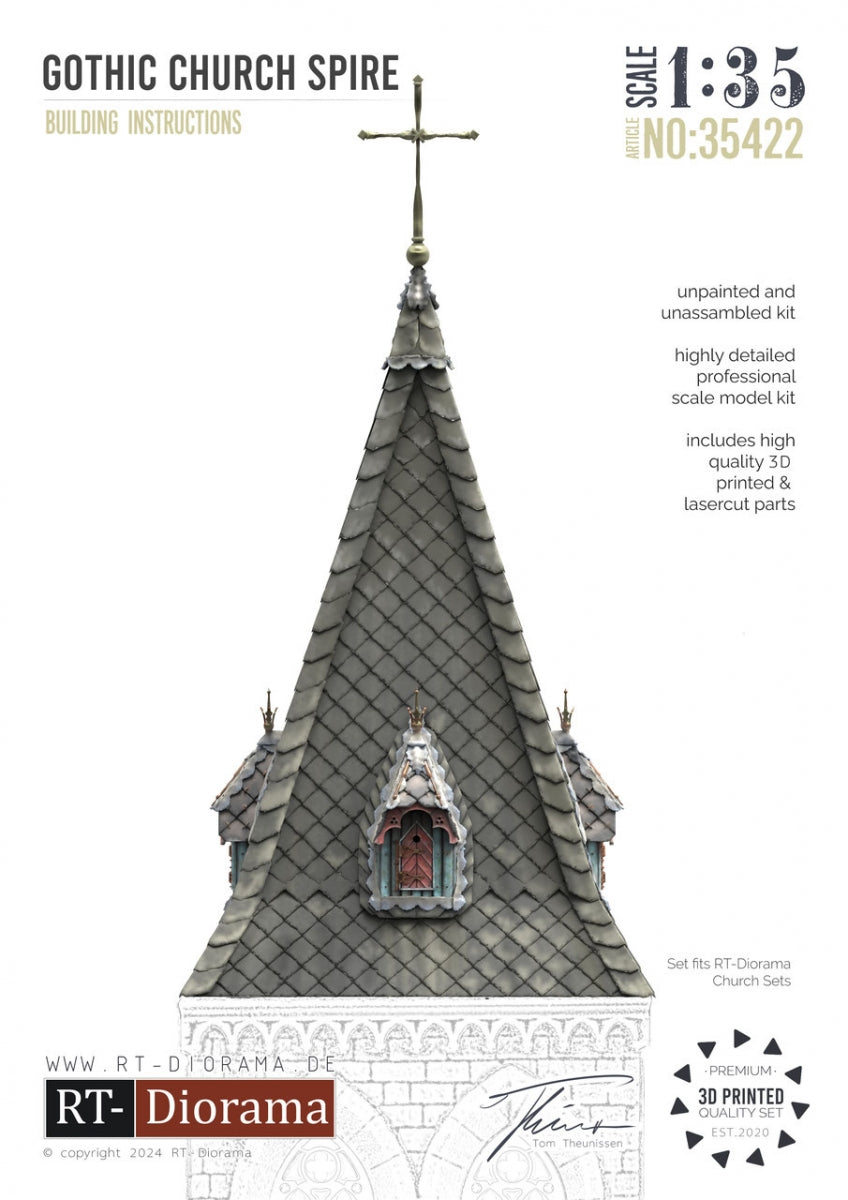 RT-Diorama 35422 Flèche d&amp;#39;église gothique 1/35  – image 2