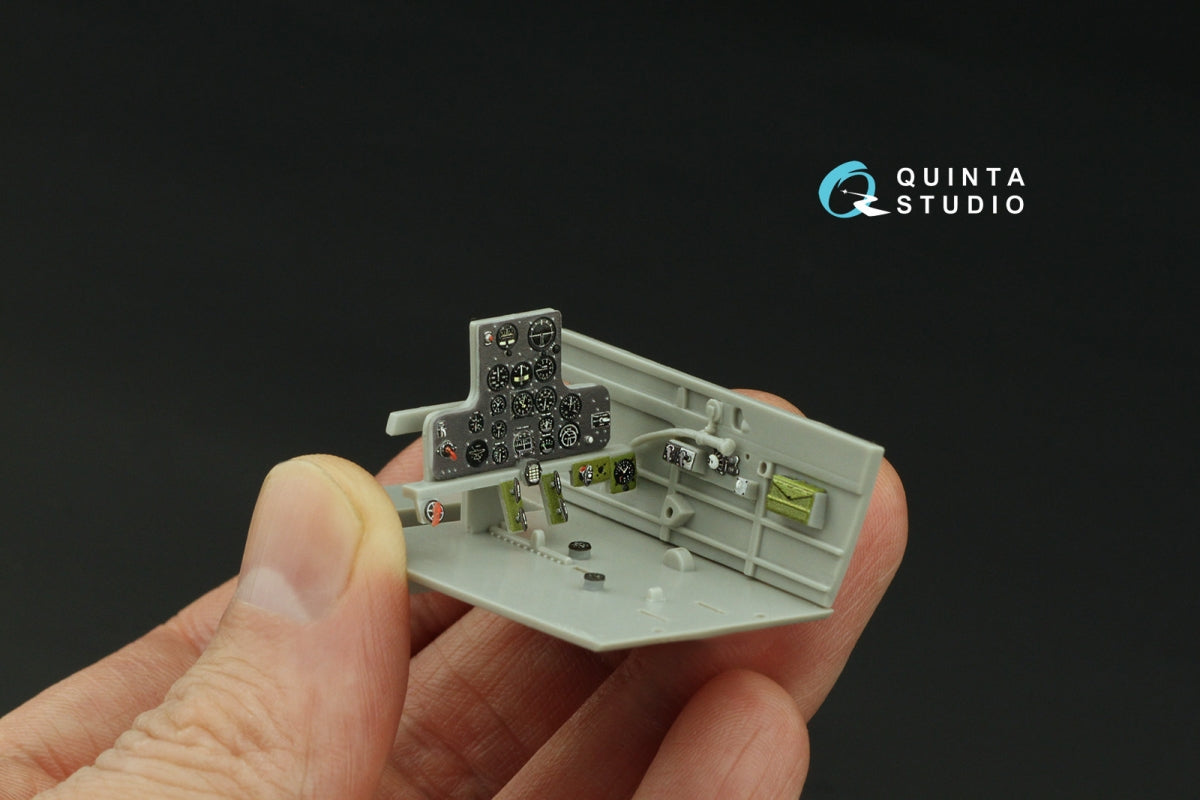 Intérieur imprimé en 3D et coloré sur papier décalcomanie Quinta Studio QD32146 P-40B Warhawk (Trumpeter) 1/32  – image 8