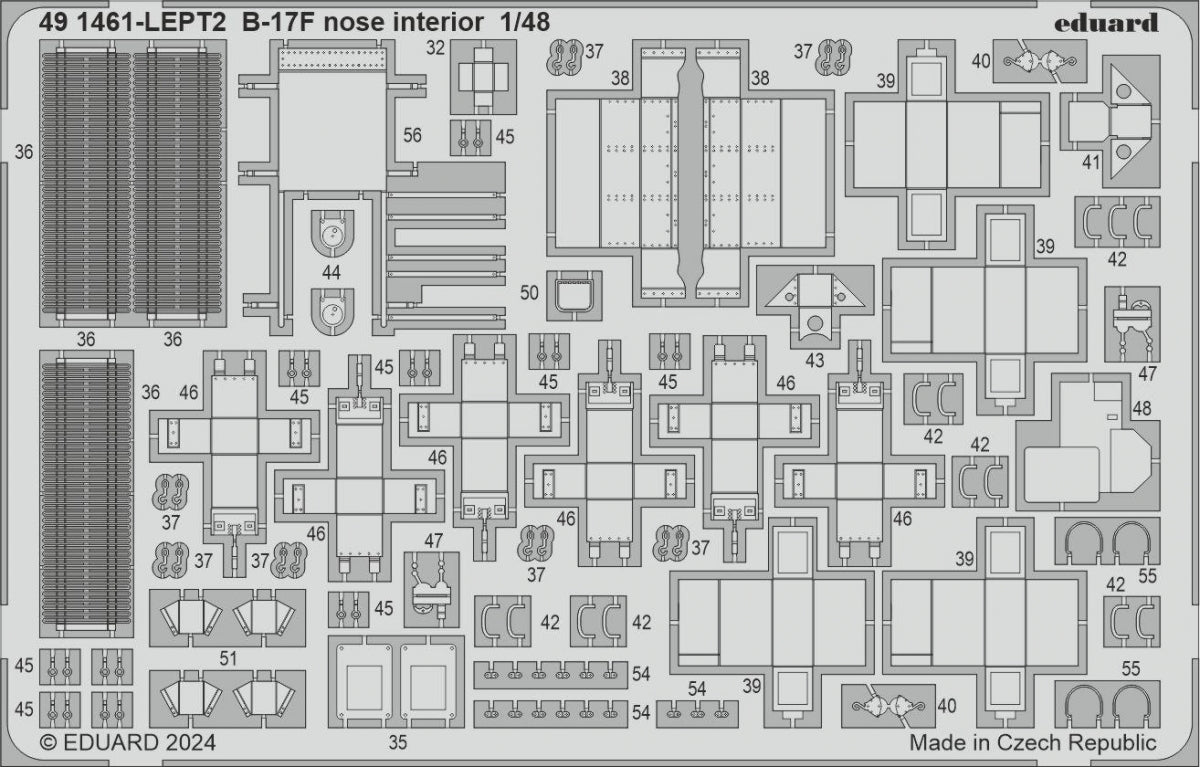 Intérieur du nez du B-17F Eduard 491461, échelle 1/48 – Bild 2