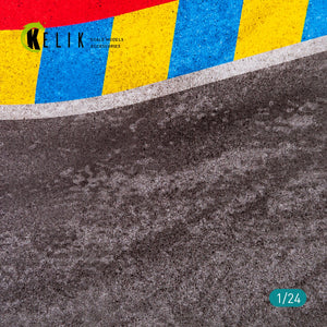 KELIK KS24003 ASPHALT ROAD 24 HOURS OF LE MANS TURN BASE - ACRYLIC 3 MM (180 X 357 MM) 1/24 – zdjęcie 4