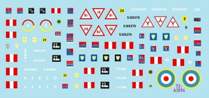 Star Decals 72-A1094 Artillerie royale britannique en Italie. Char de commandement M7 Priest, char de commandement Sherman, semi-chenillé M3A1. Échelle 1/72 – image 2