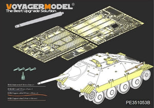Maquette Voyager PE351053B Chasseur de chars allemand Sd.Kfz.138/2 Hetzer, version tardive (la version B inclut le canon), pour maquettes ACADMY 13230/13277 au 1/35