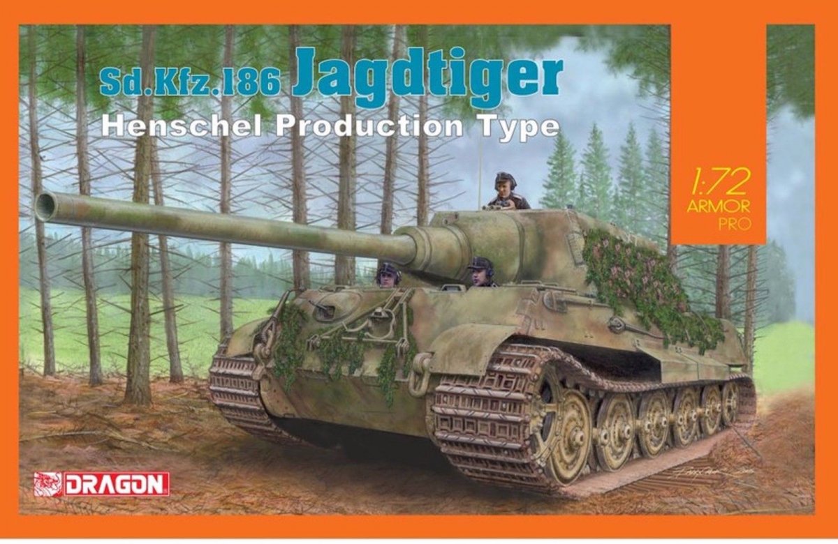 Dragon 7563 Jagdtiger Henschel Type 1/72 
