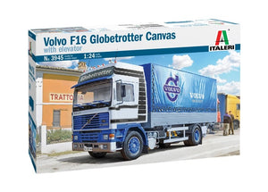 Italeri 3945 VOLVO F16 Globetrotter Camion bâché avec ascenseur 1/24