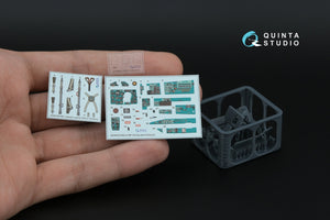 Quinta Studio QD+48578 MiG-21MF Fishbed-J (usine de Gorkiy) Intérieur imprimé en 3D et coloré sur papier décalcomanie (Eduard) (avec pièces en résine imprimées en 3D) 1/48 – Bild 13