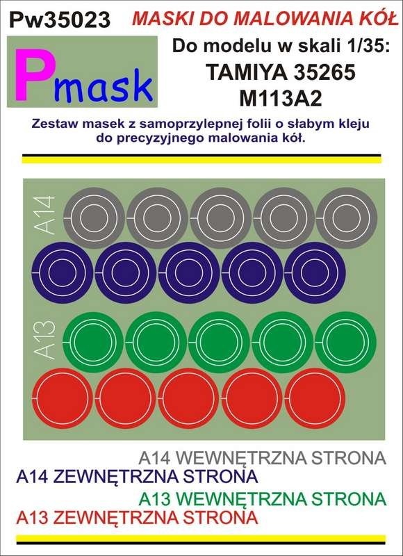 Masque P PW35023 M113A2 TAMIYA 35265 (1/35) 