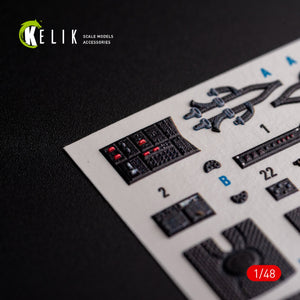 KELIK K48107 UH-1Y « Venom » - décalcomanies 3D intérieures pour maquette Zimi Model/KittyHawk au 1/48 – image 4
