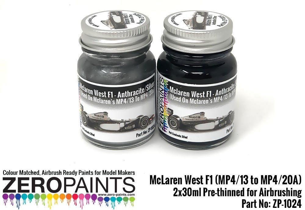Peintures Zero Paints ZP-1024 McLaren West F1 (MP4/13 à MP4/20A) 2 x 30 ml