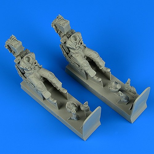 Aerobonus 320110 Figurine de pilote et opérateur de l'US Navy avec sièges éjectables pour F-14A/B Tomcat (Trumpeter/Tamiya, échelle 1/32)