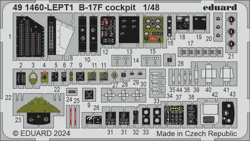 Cockpit Eduard 491460 B-17F EDUARD 1/48