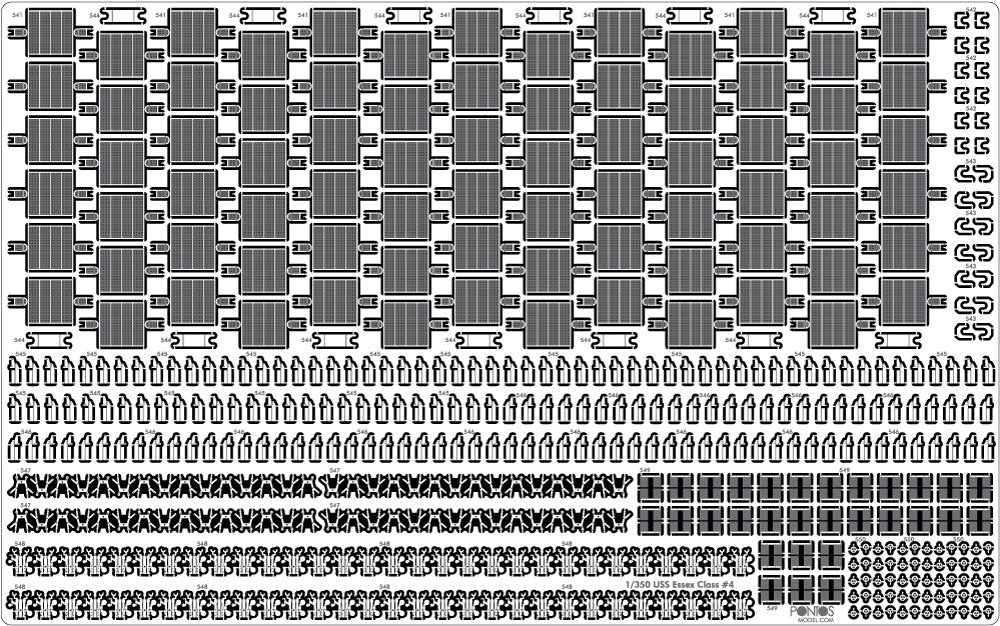 Pontos 35006F1 USS CV-9 Essex 1943 Kit de détails (1/350) – image 15