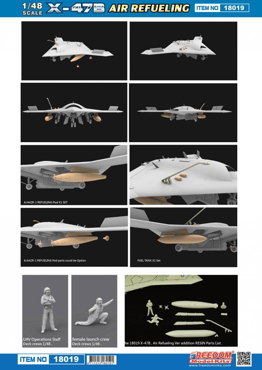 Freedom 18019 US Navy UCAS X-47B Ravitaillement en vol 1/48 – Bild 3