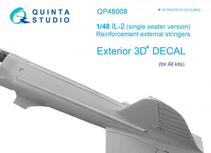 Quinta Studio QP48008 IL-2 (monoplace) renforts de longerons extérieurs (Tous les kits) 1/48