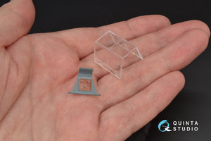 Intérieur imprimé en 3D et coloré sur papier décalcomanie Quinta Studio QD32049 Bf 109E-4 (pour kit Eduard) 1/32 – image 9