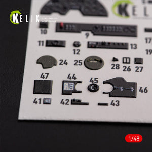 KELIK K48108 P-38F « Lightning » - décalcomanies 3D intérieures pour maquette Academy au 1/48 – Bild 7
