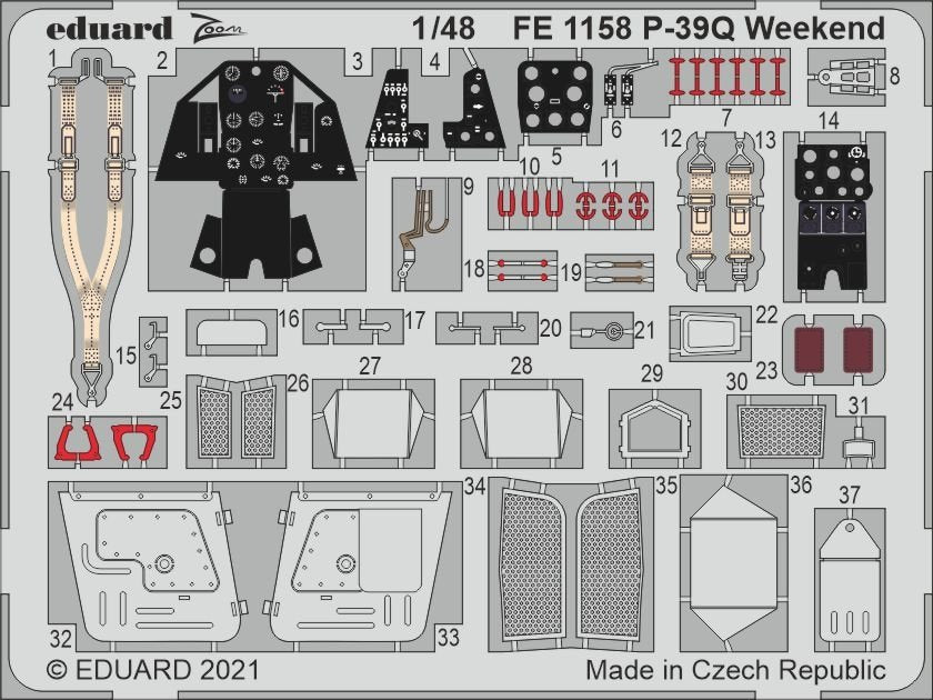 Eduard FE1158 P-39Q Week-end pour EDUARD 1/48