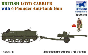 Bronco CB35189 Transporteur britannique Loyd avec canon antichar de 6 livres (1/35)