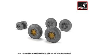 Armory Models AW72415 BAC TSR.2 roues avec pneus lestés, type « b » (GY) 1/72 – immagine 4