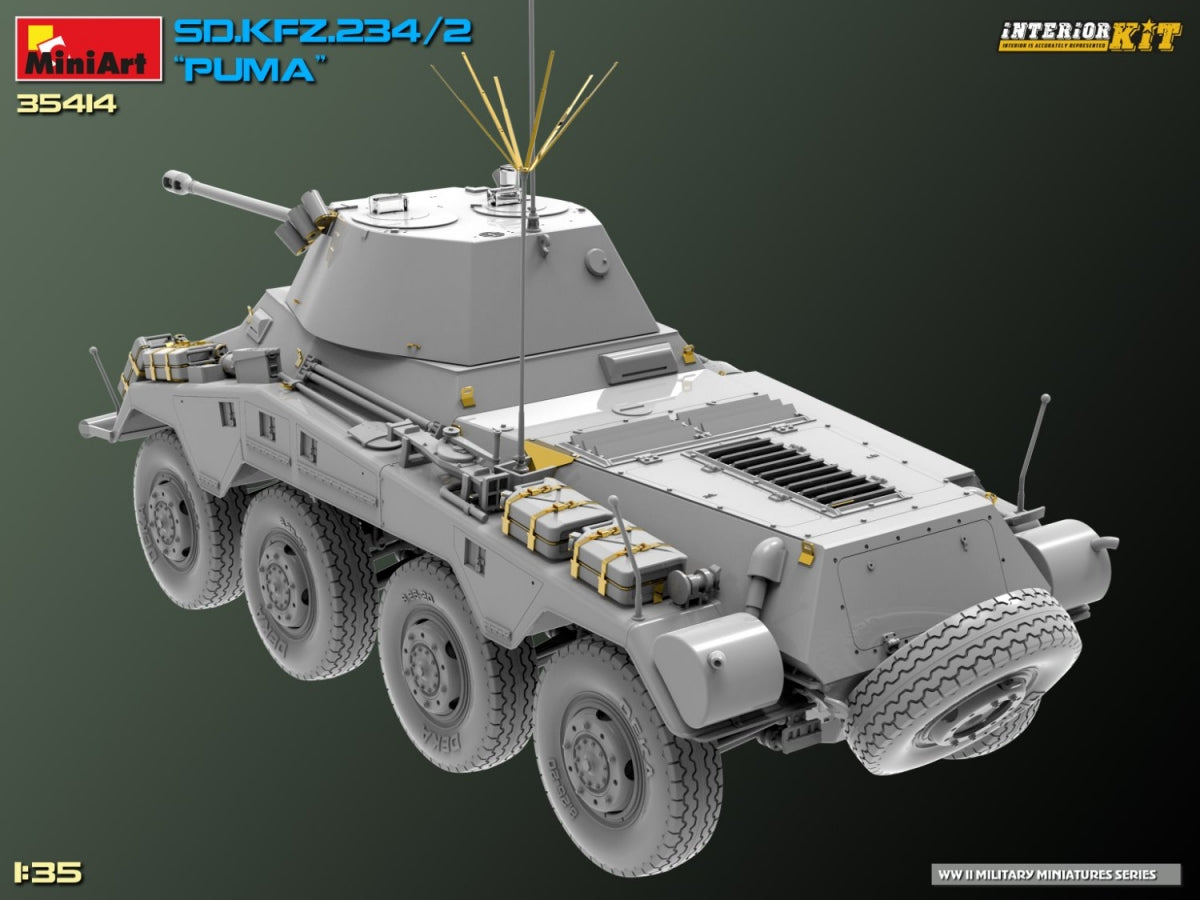 MiniArt 35414 Sd.Kfz. 234/2 PUMA. KIT INTÉRIEUR 1/35  – immagine 9