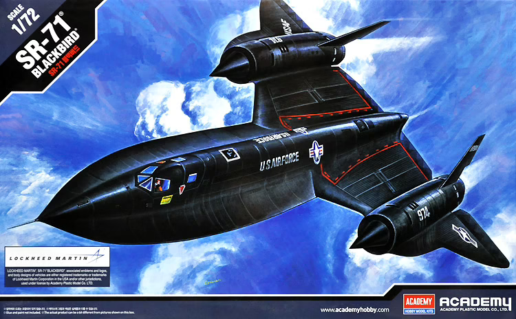 Maquette Academy 12448 Lockheed SR-71 Blackbird Édition Limitée 1/72