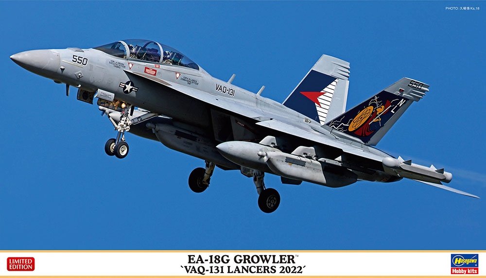 Hasegawa 02432 EA-18G Growler VAQ-131 Lancers 2022 1/72 