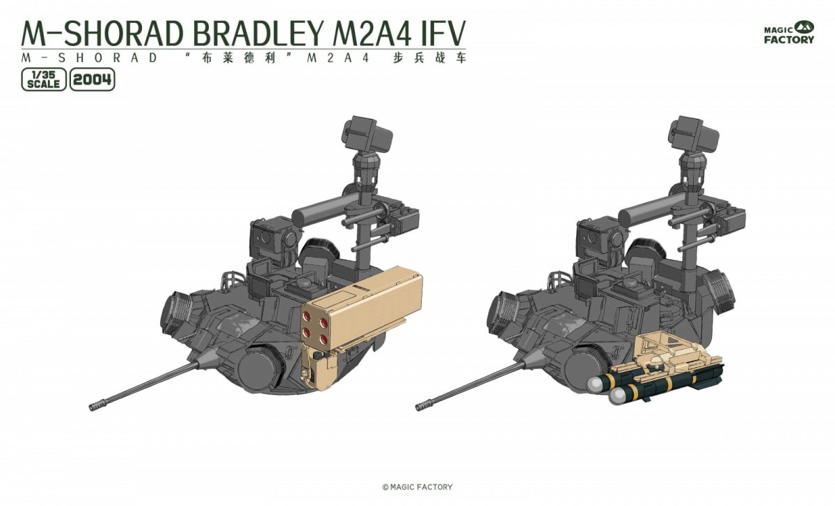 Magic Factory 2004 M-SHORAD Bradley M2A4 IFV 3-en-1 1/35 – immagine 6