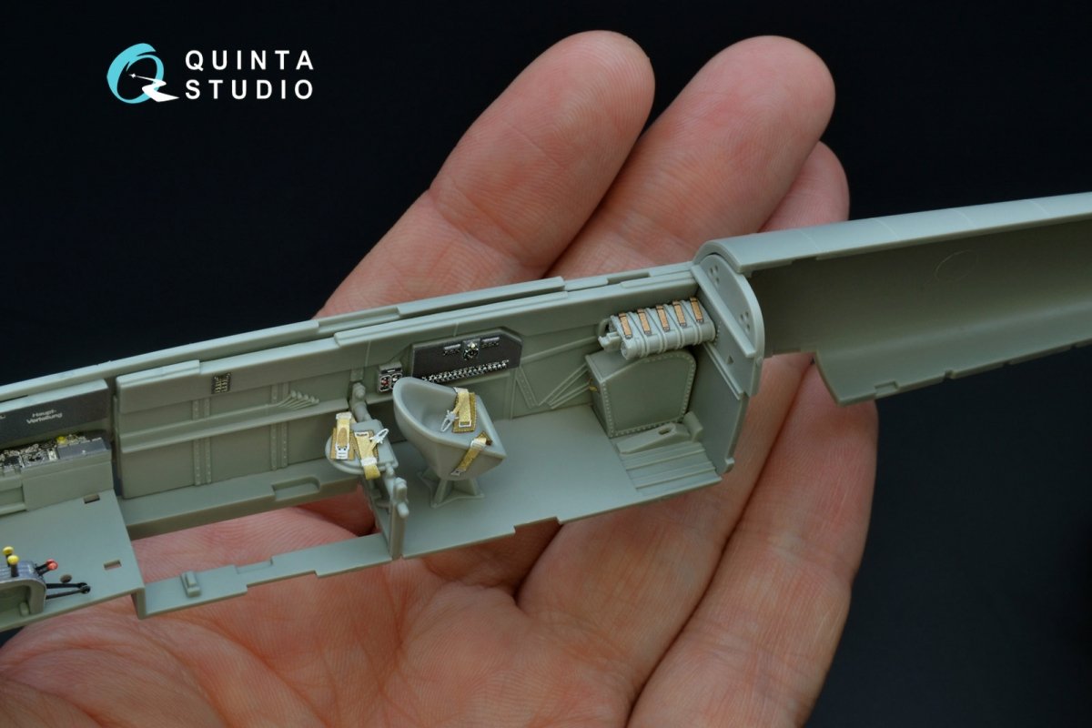 Intérieur imprimé en 3D et coloré sur papier décalcomanie Quinta Studio QD48192 Bf 110C/D (pour maquette Cyber-hobby) 1/48 – image 5
